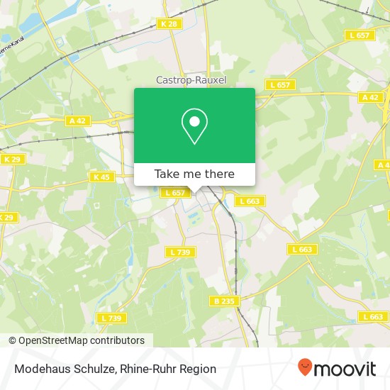 Modehaus Schulze, Am Markt 10 44575 Castrop-Rauxel map