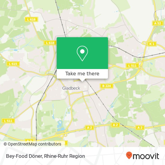 Bey-Food Döner, Hochstraße Gladbeck-Mitte, 45964 Gladbeck map