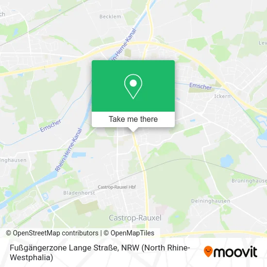 Карта Fußgängerzone Lange Straße