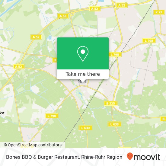Bones BBQ & Burger Restaurant, Loestraße 12 45768 Marl map