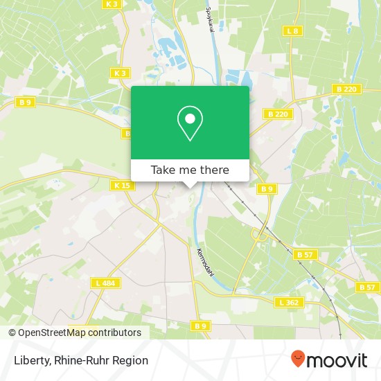 Карта Liberty, Große Straße 68 47533 Kleve