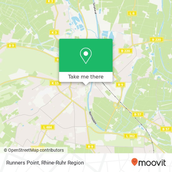 Карта Runners Point, Große Straße 53 47533 Kleve