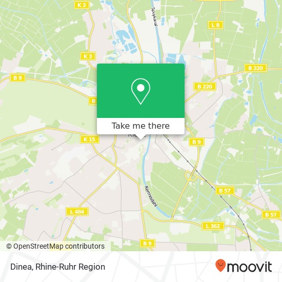 Карта Dinea, Große Straße 47533 Kleve