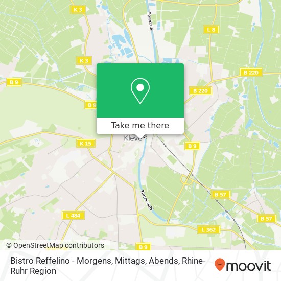 Bistro Reffelino - Morgens, Mittags, Abends, Große Straße 8 47533 Kleve map