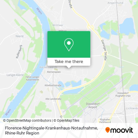Florence-Nightingale-Krankenhaus-Notaufnahme map