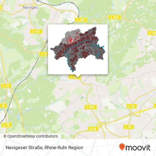 Nevigeser Straße map