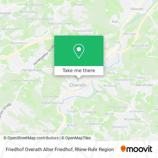 Friedhof Overath Alter Friedhof map