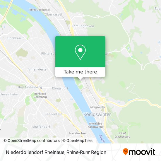 Niederdollendorf Rheinaue map