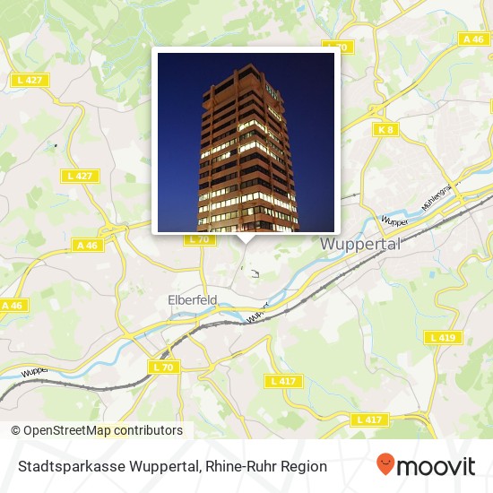 Stadtsparkasse Wuppertal map