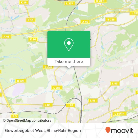 Gewerbegebiet West map