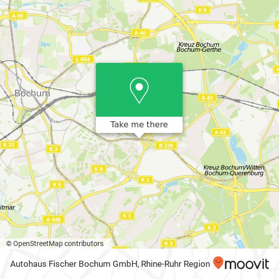 Autohaus Fischer Bochum GmbH map