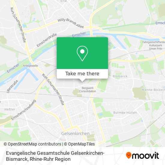 Evangelische Gesamtschule Gelsenkirchen-Bismarck map