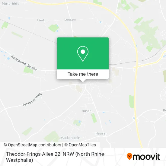 Theodor-Frings-Allee 22 map