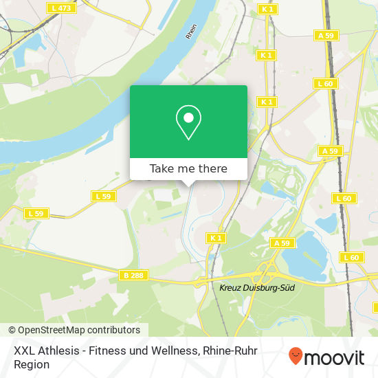 XXL Athlesis - Fitness und Wellness map