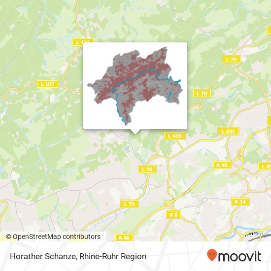 Horather Schanze map