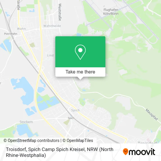 Карта Troisdorf, Spich Camp Spich Kreisel