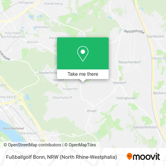 Карта Fußballgolf Bonn