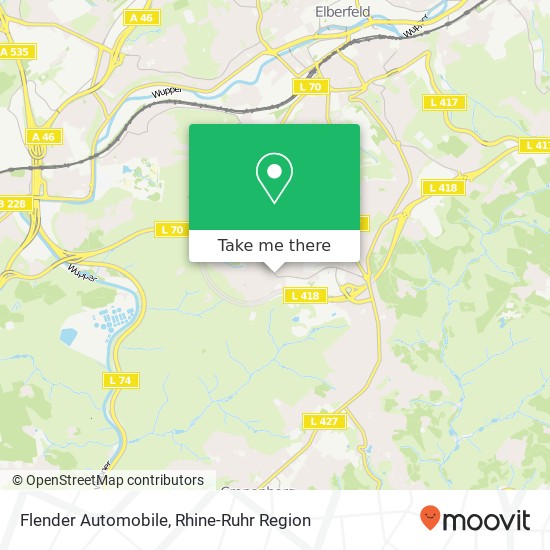 Flender Automobile map