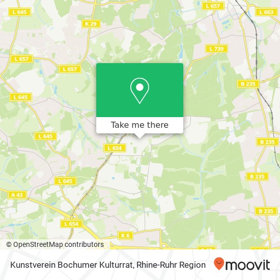 Kunstverein Bochumer Kulturrat map