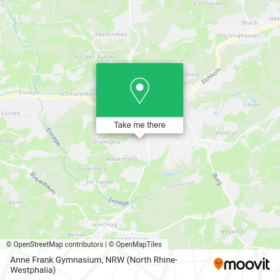 Anne Frank Gymnasium map