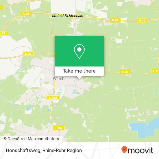 Honschaftsweg map