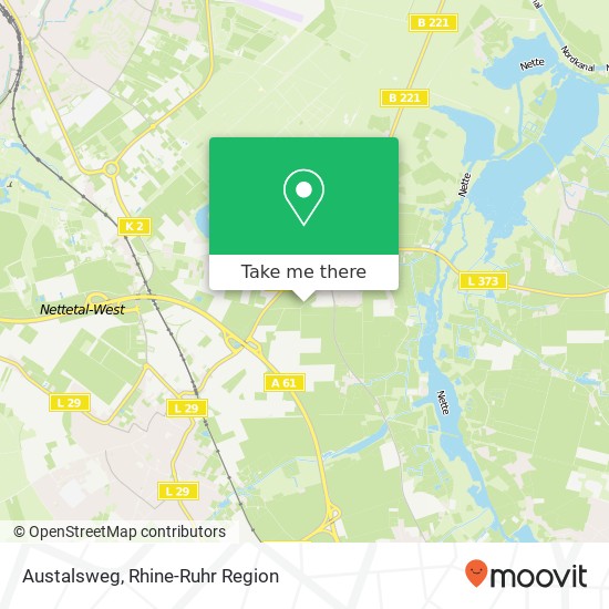 Austalsweg map