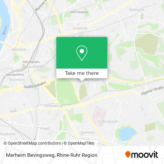 Merheim Bevingsweg map