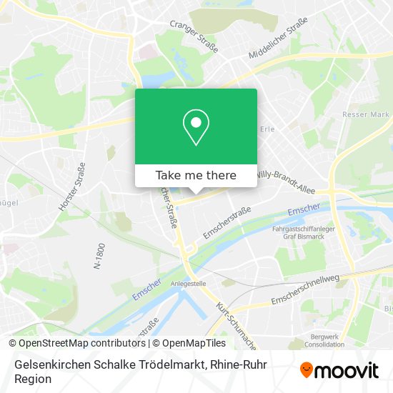 Карта Gelsenkirchen Schalke Trödelmarkt
