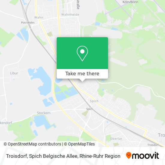 Troisdorf, Spich Belgische Allee map