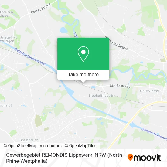 Gewerbegebiet REMONDIS Lippewerk map