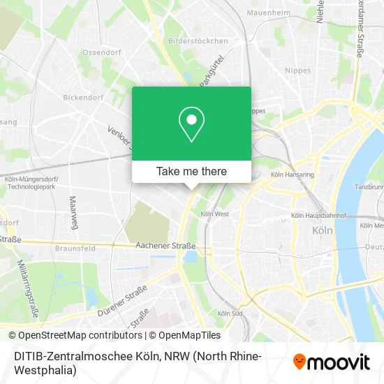 Карта DITIB-Zentralmoschee Köln