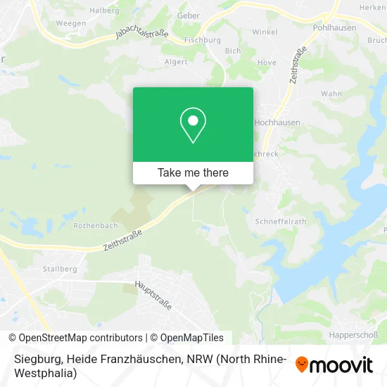 Карта Siegburg, Heide Franzhäuschen