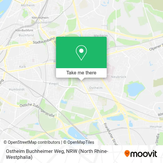Ostheim Buchheimer Weg map