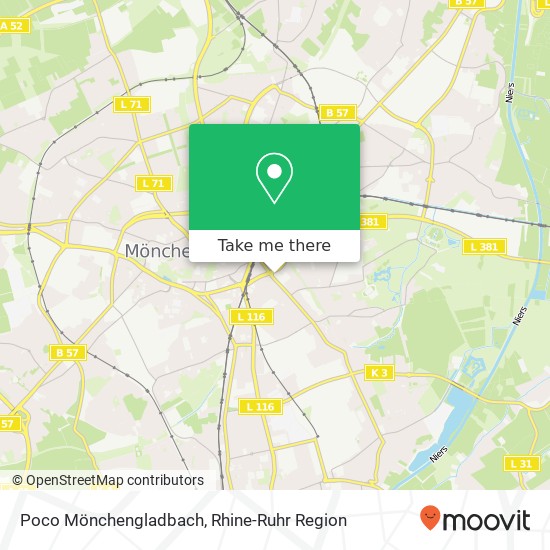 Poco Mönchengladbach map