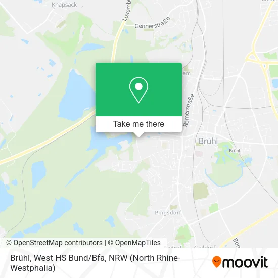 Карта Brühl, West HS Bund/Bfa