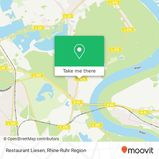 Restaurant Liesen map