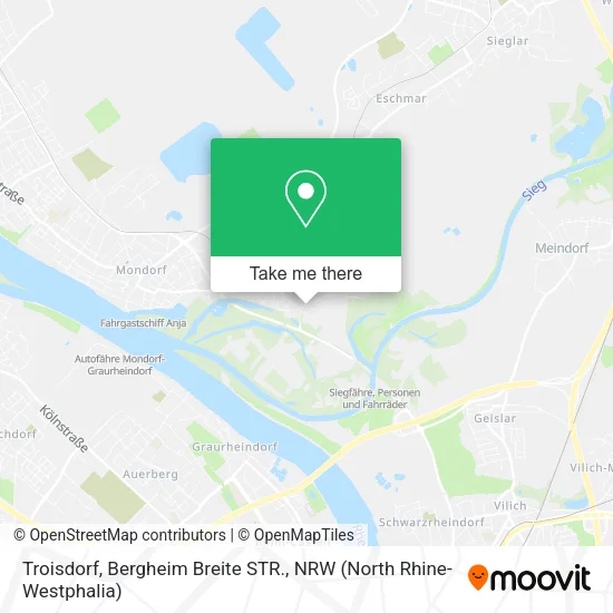 Карта Troisdorf, Bergheim Breite STR.