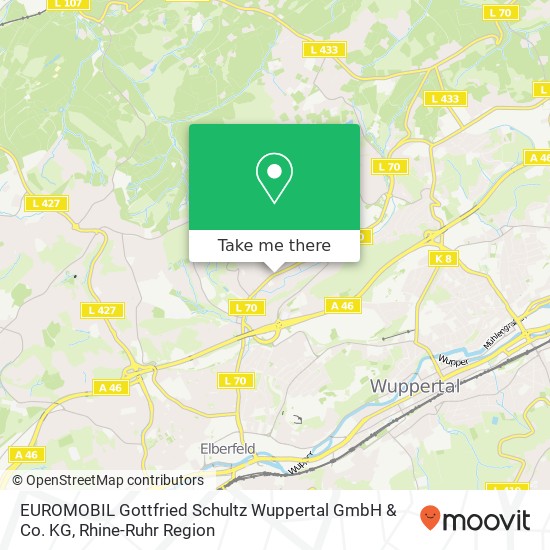 EUROMOBIL Gottfried Schultz Wuppertal GmbH & Co. KG map