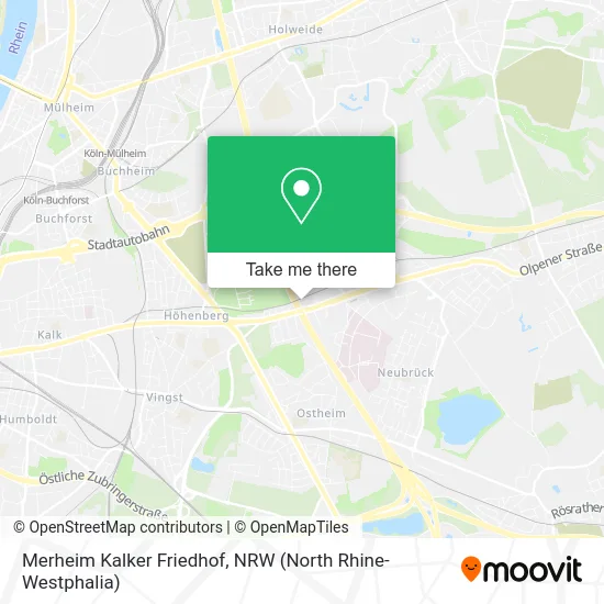 Merheim Kalker Friedhof map