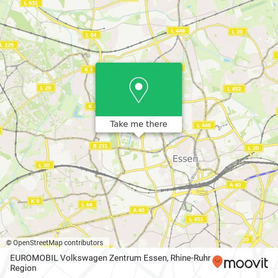 EUROMOBIL Volkswagen Zentrum Essen map