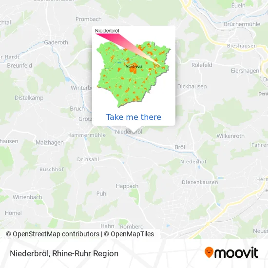 Карта Niederbröl