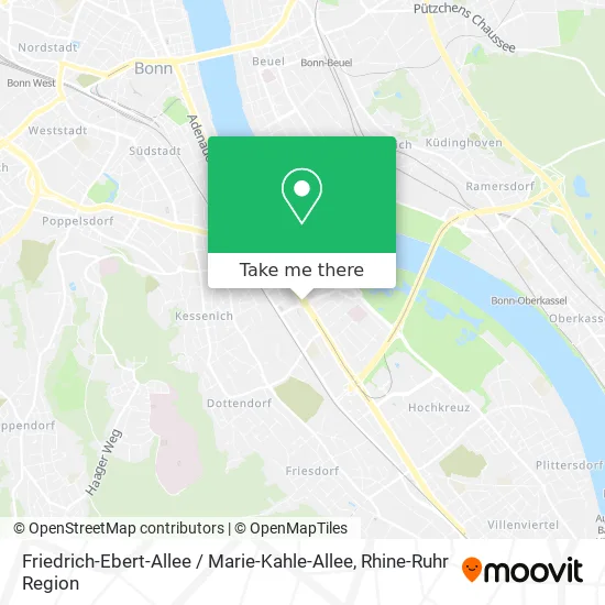 Карта Friedrich-Ebert-Allee / Marie-Kahle-Allee