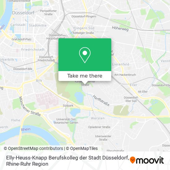 Elly-Heuss-Knapp Berufskolleg der Stadt Düsseldorf map