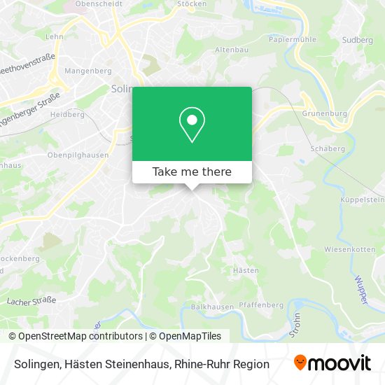 Solingen, Hästen Steinenhaus map