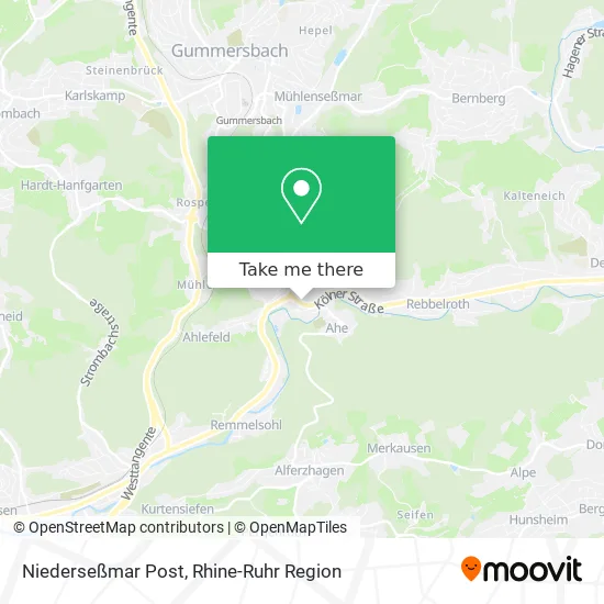 Карта Niederseßmar Post