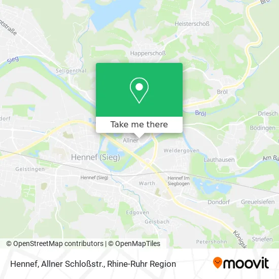 Карта Hennef, Allner Schloßstr.