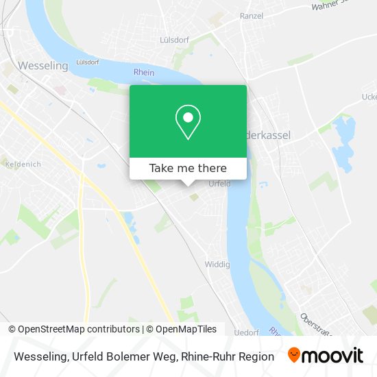 Wesseling, Urfeld Bolemer Weg map