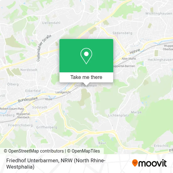 Friedhof Unterbarmen map