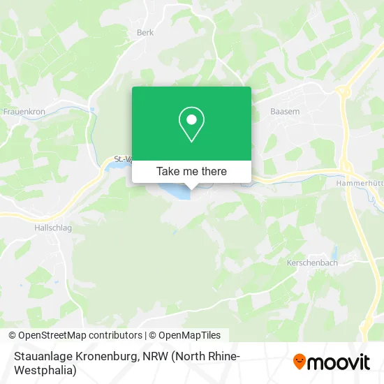 Карта Stauanlage Kronenburg