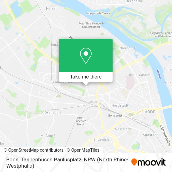 Карта Bonn, Tannenbusch Paulusplatz